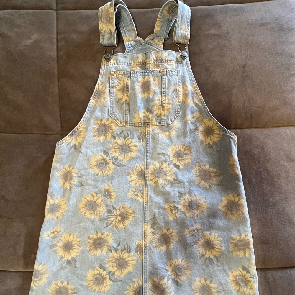 American Eagle Overall Sunflower Dress